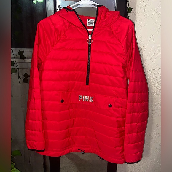 PINK pullover puffer jacket - Picture 1 of 4